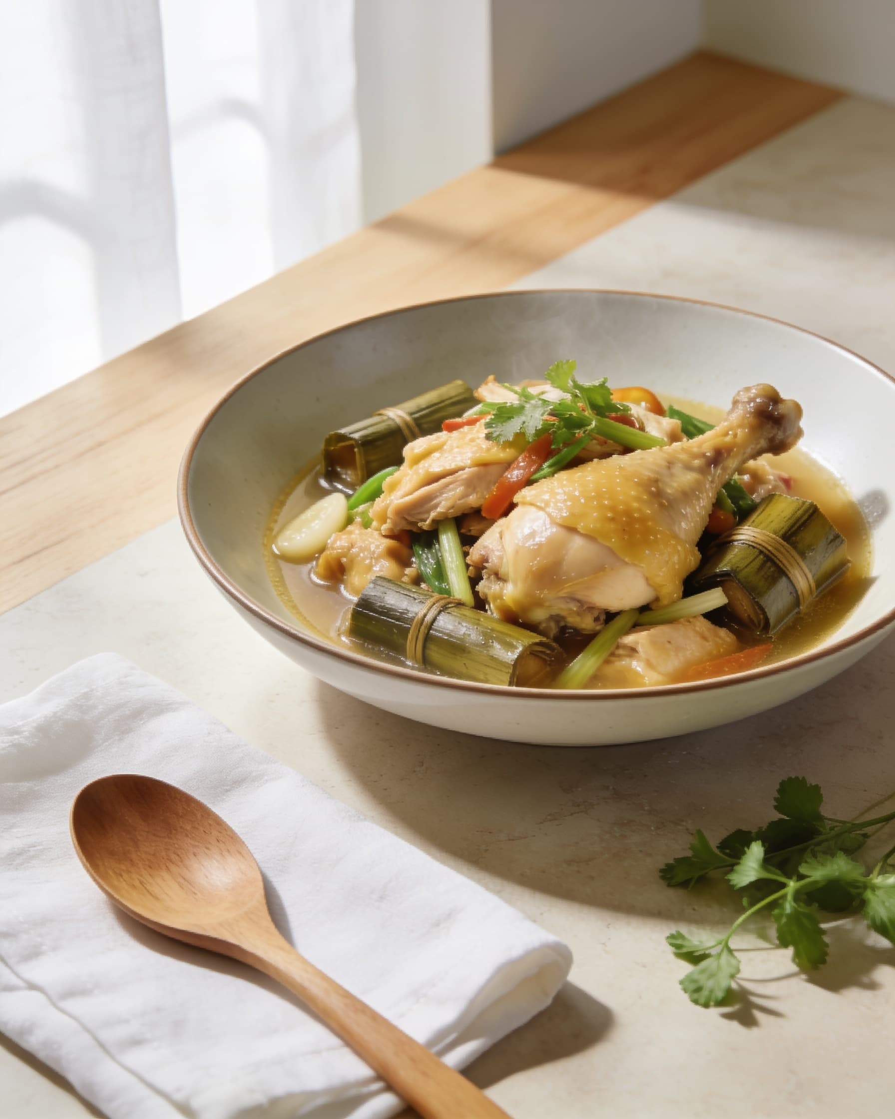 Manok Pansoh (Sarawak bamboo chicken)