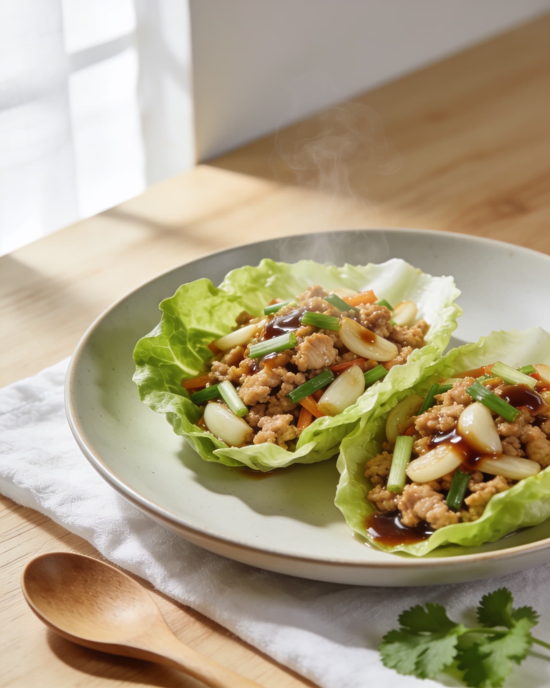 Sang Choy Bow (lean lettuce cups)