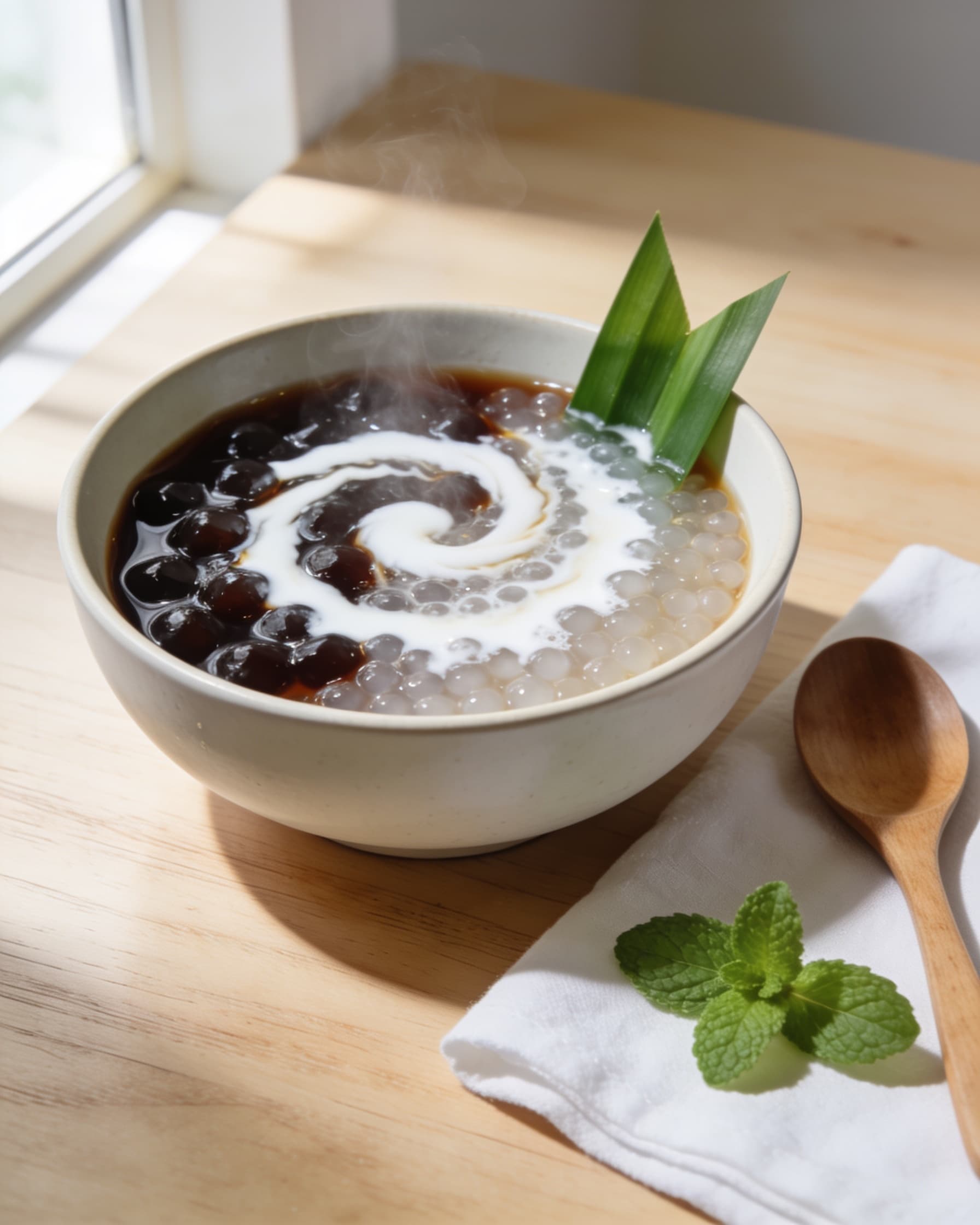 Sago Gula Melaka (lean dessert)