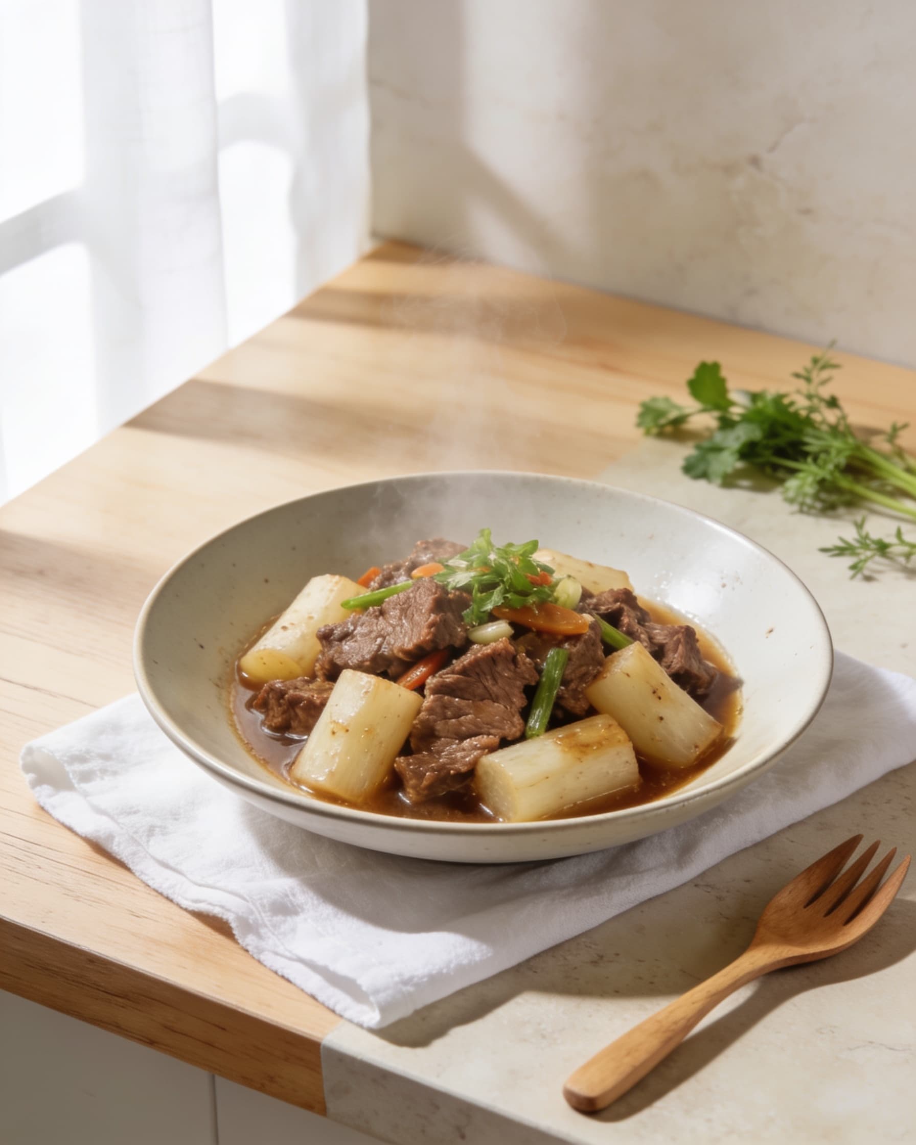 Braised Daikon Beef (lean)