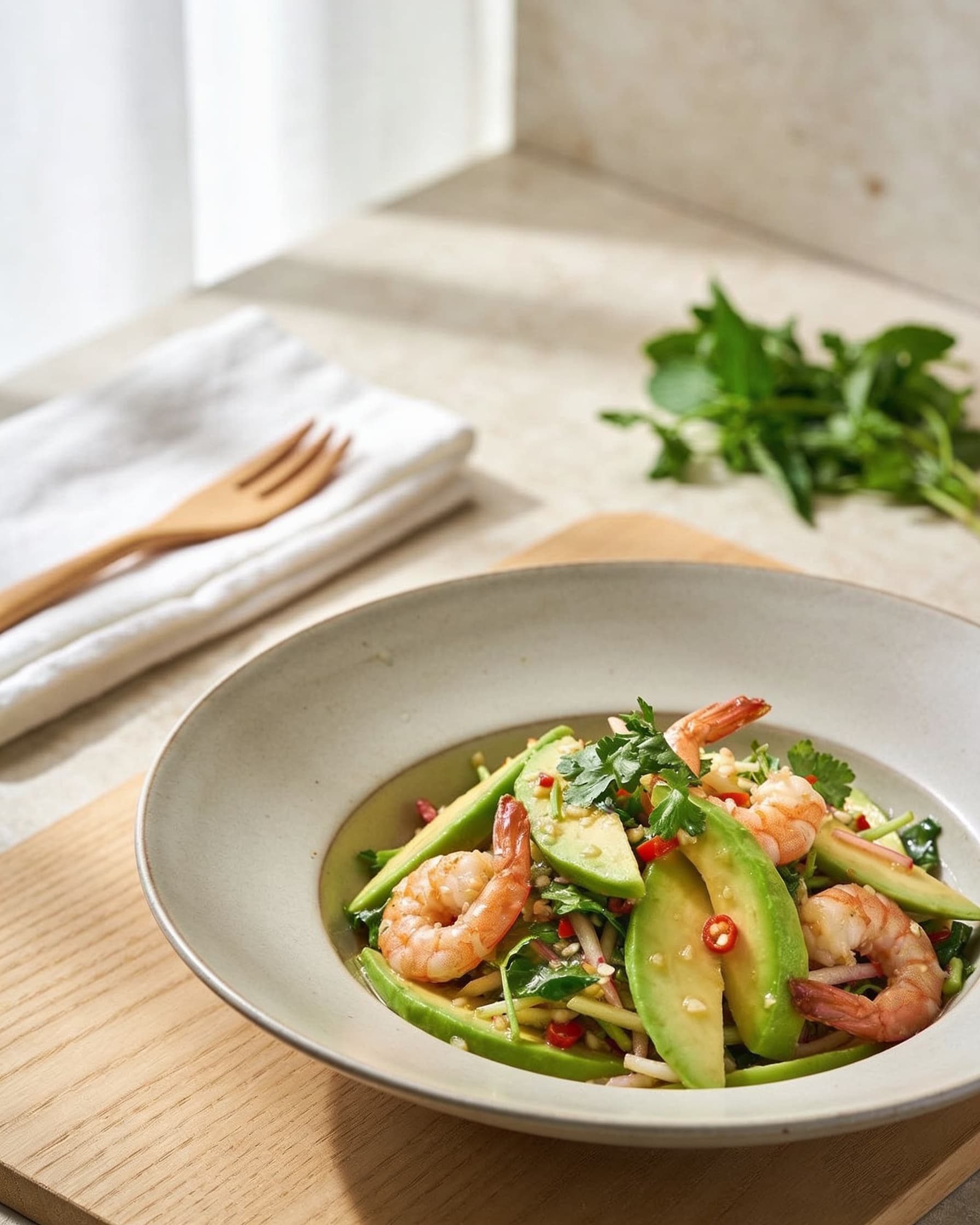 Kerabu Mangga Udang (Green Mango & Prawn Herb Salad)