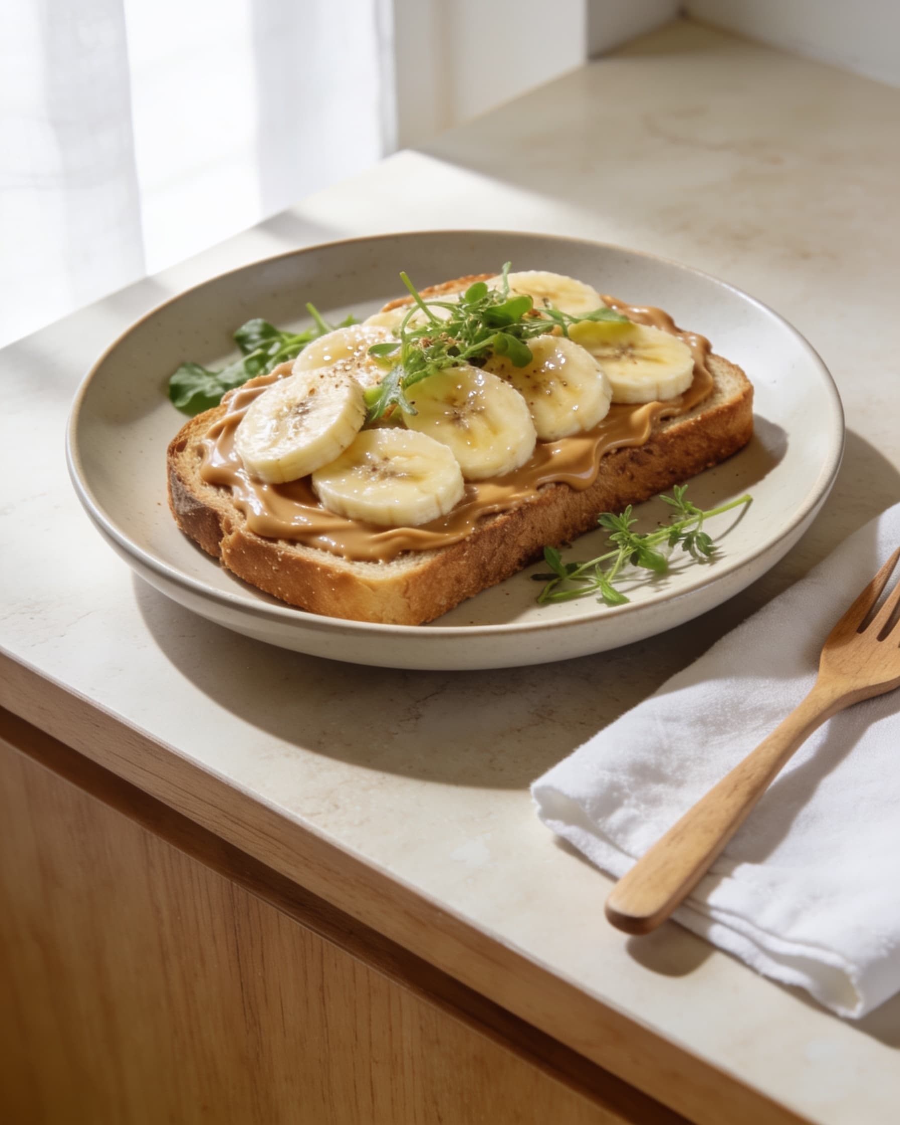 Peanut Butter Banana Toast