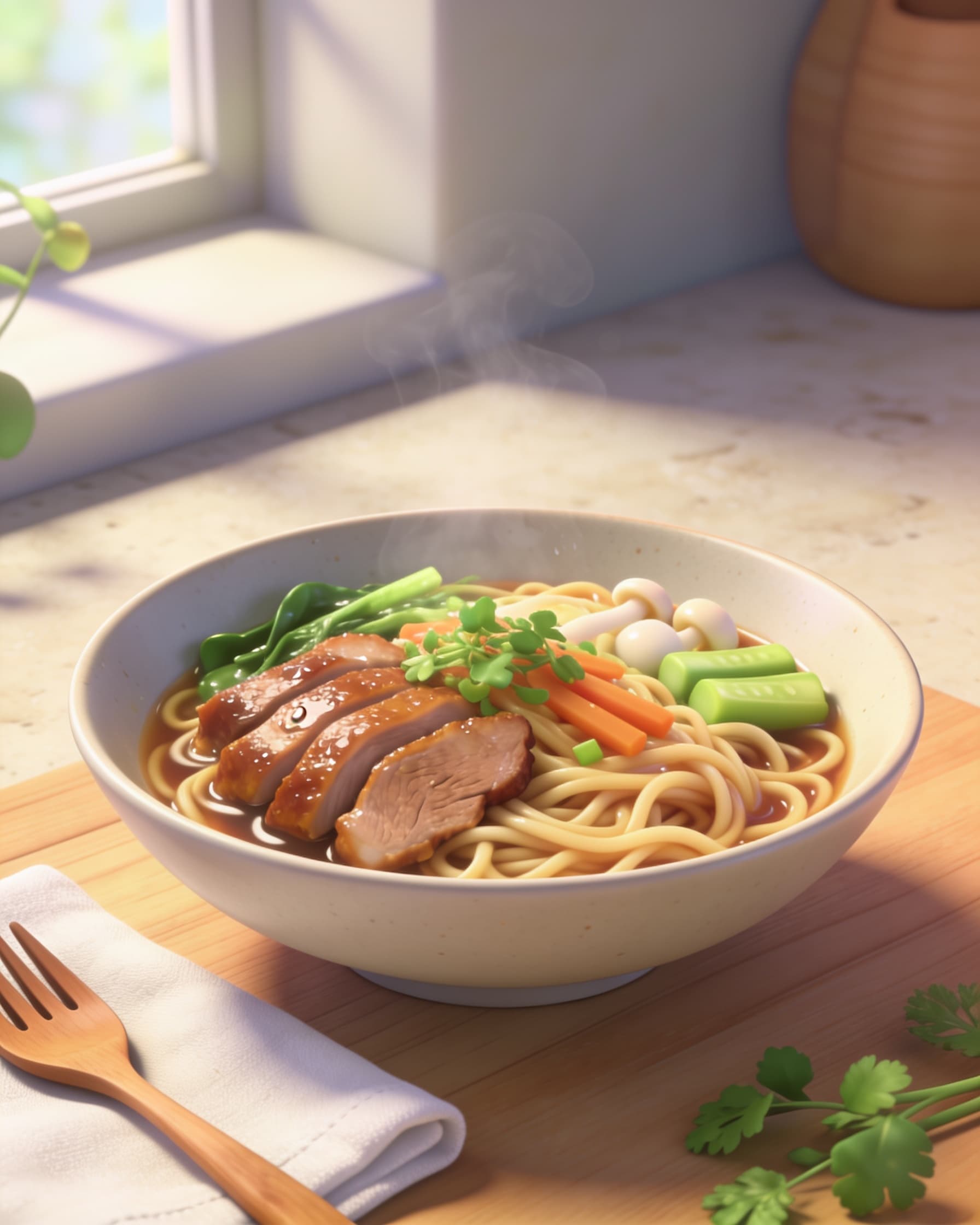 Duck Noodle (lean, halal)