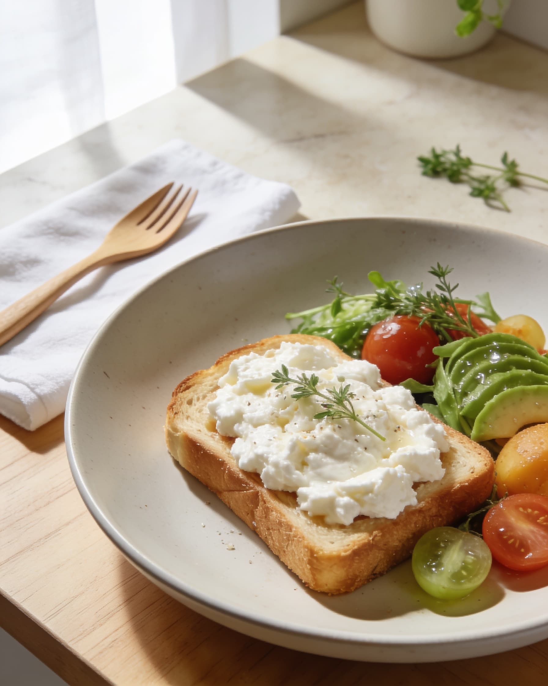 Cottage Cheese Toast