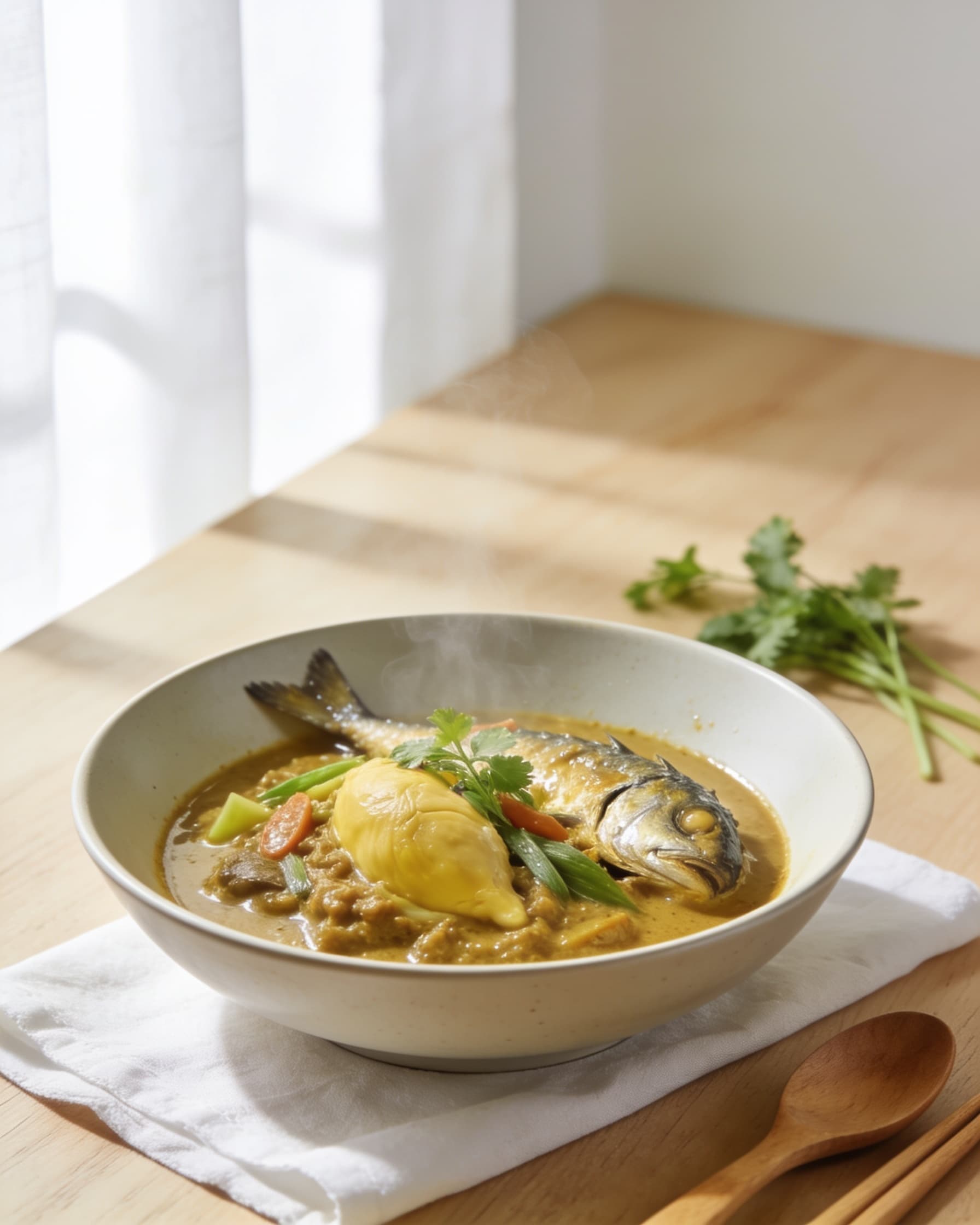 Tempoyak Ikan (Fish in Fermented-Durian Gravy)