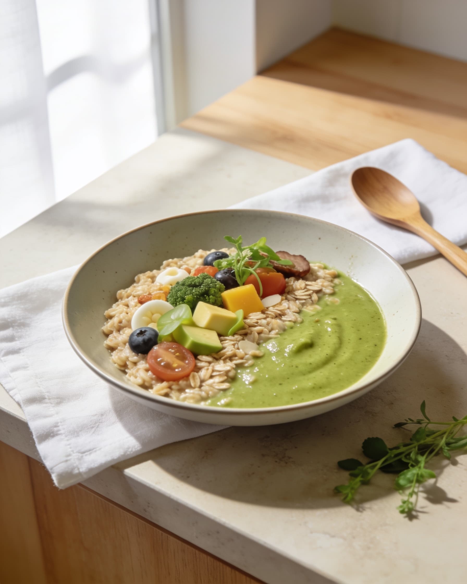 Matcha Oats Bowl