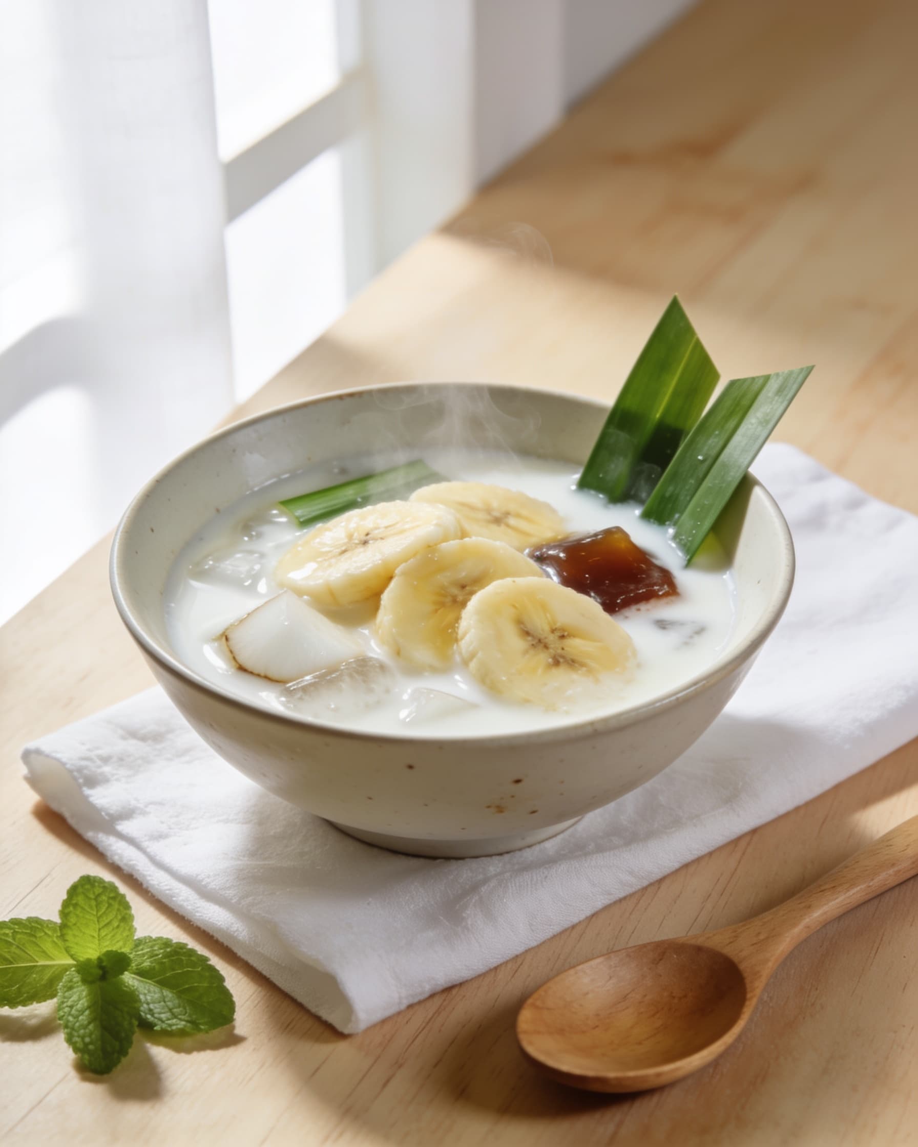Pengat Pisang, less sugar