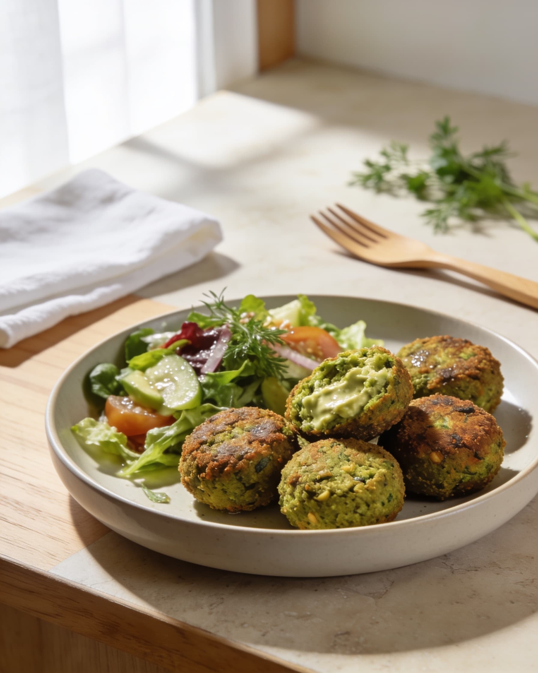 Air-Fried Falafel (vegan)