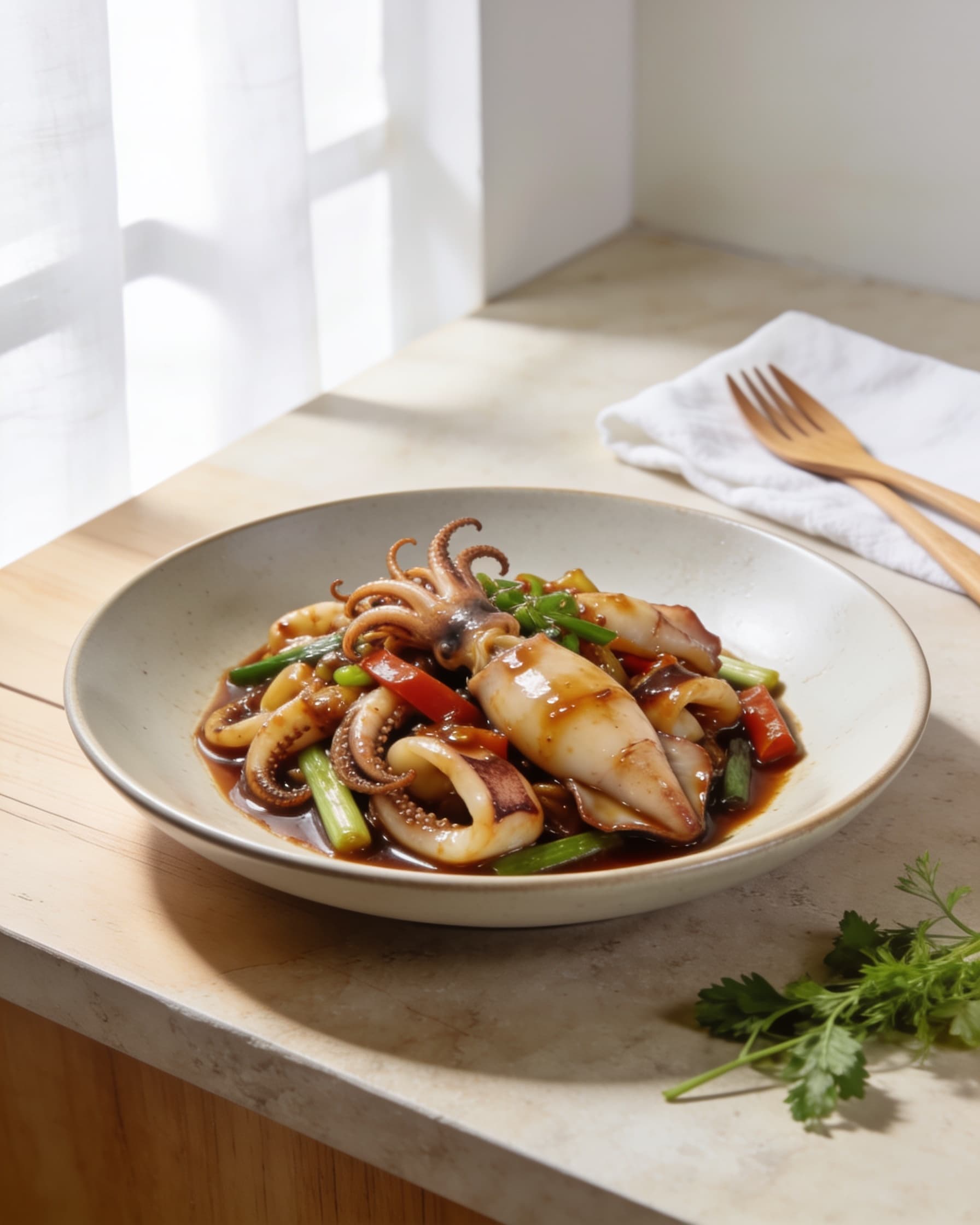 Soy-Braised Squid (Sotong Masak Kicap)
