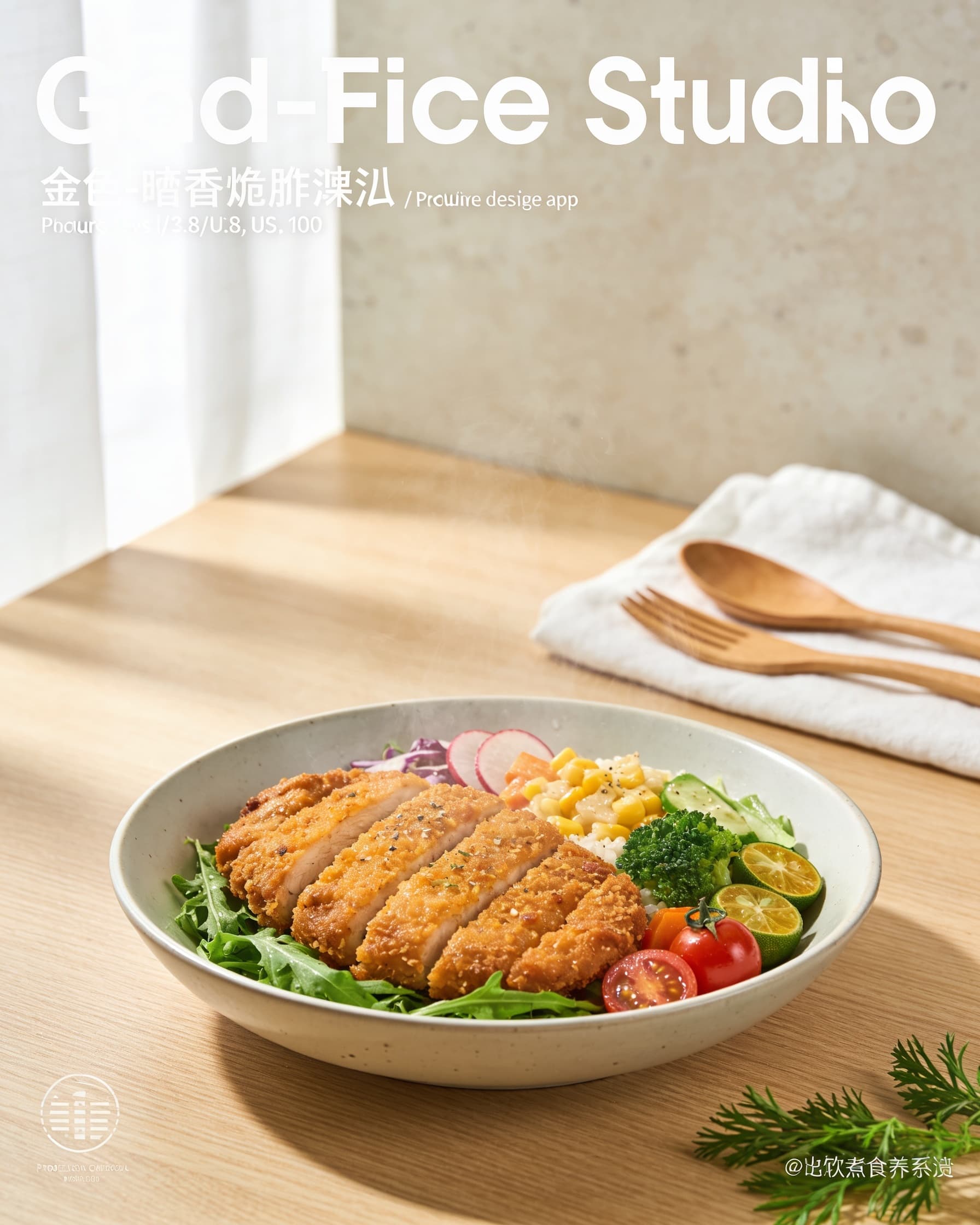 Golden-Spice Crispy Chicken Plate