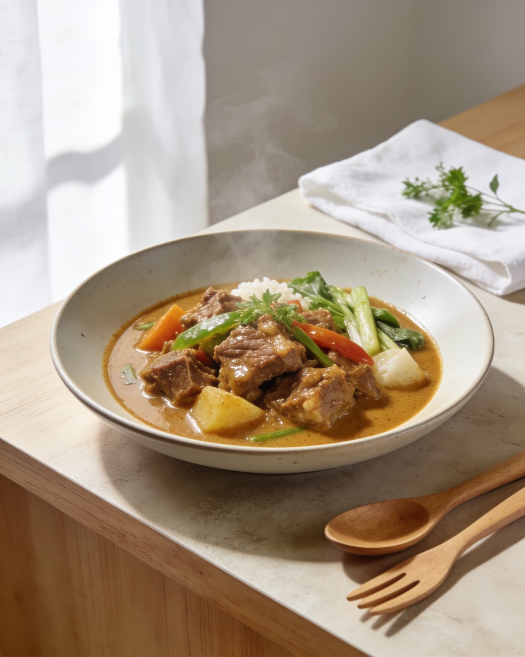 Kari Kambing (lean mutton curry)