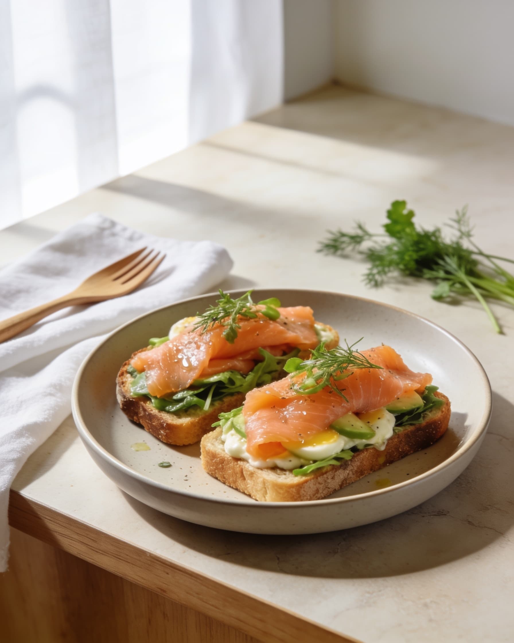 Smoked Salmon Toast
