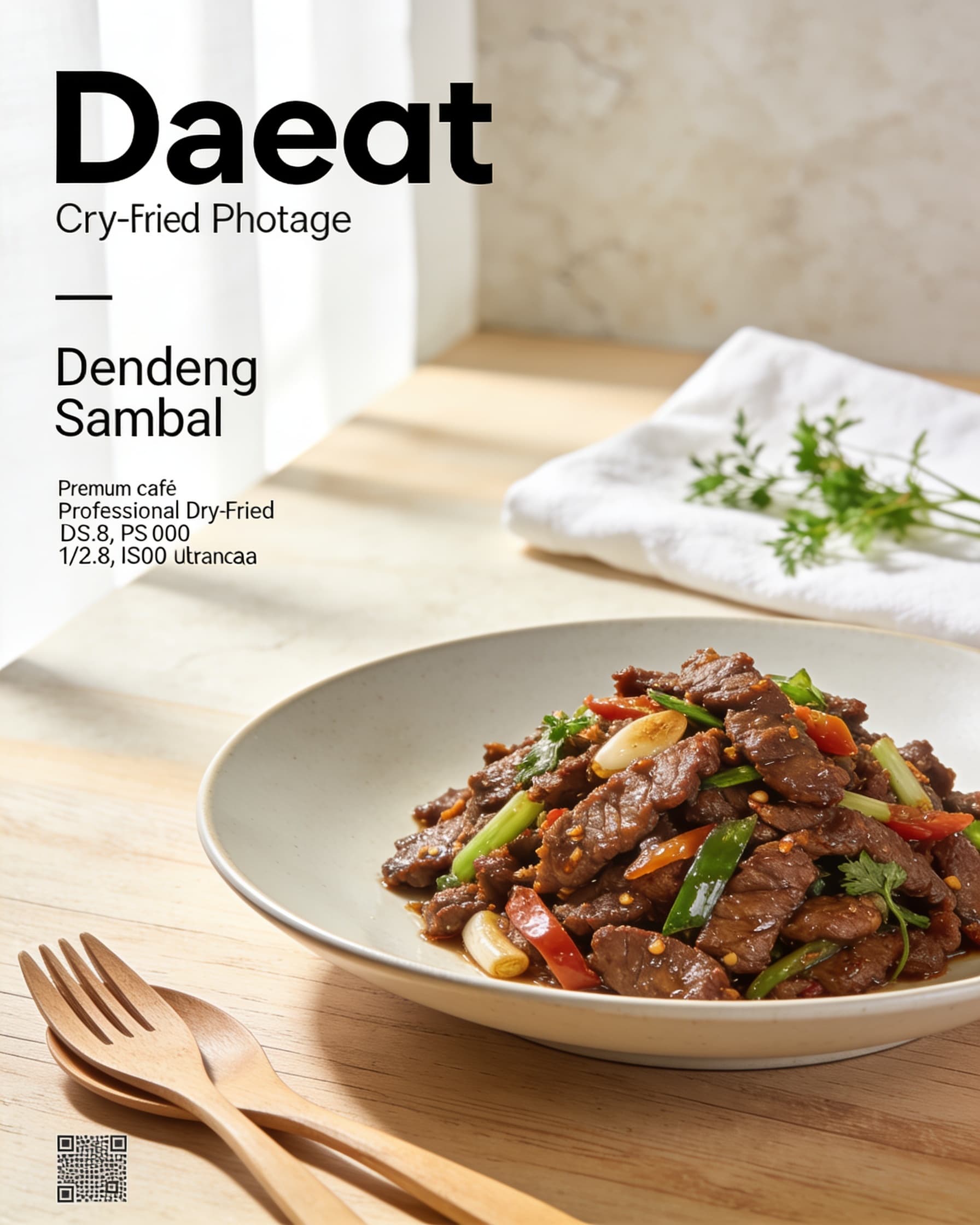 Dendeng Sambal (dry-fried beef)