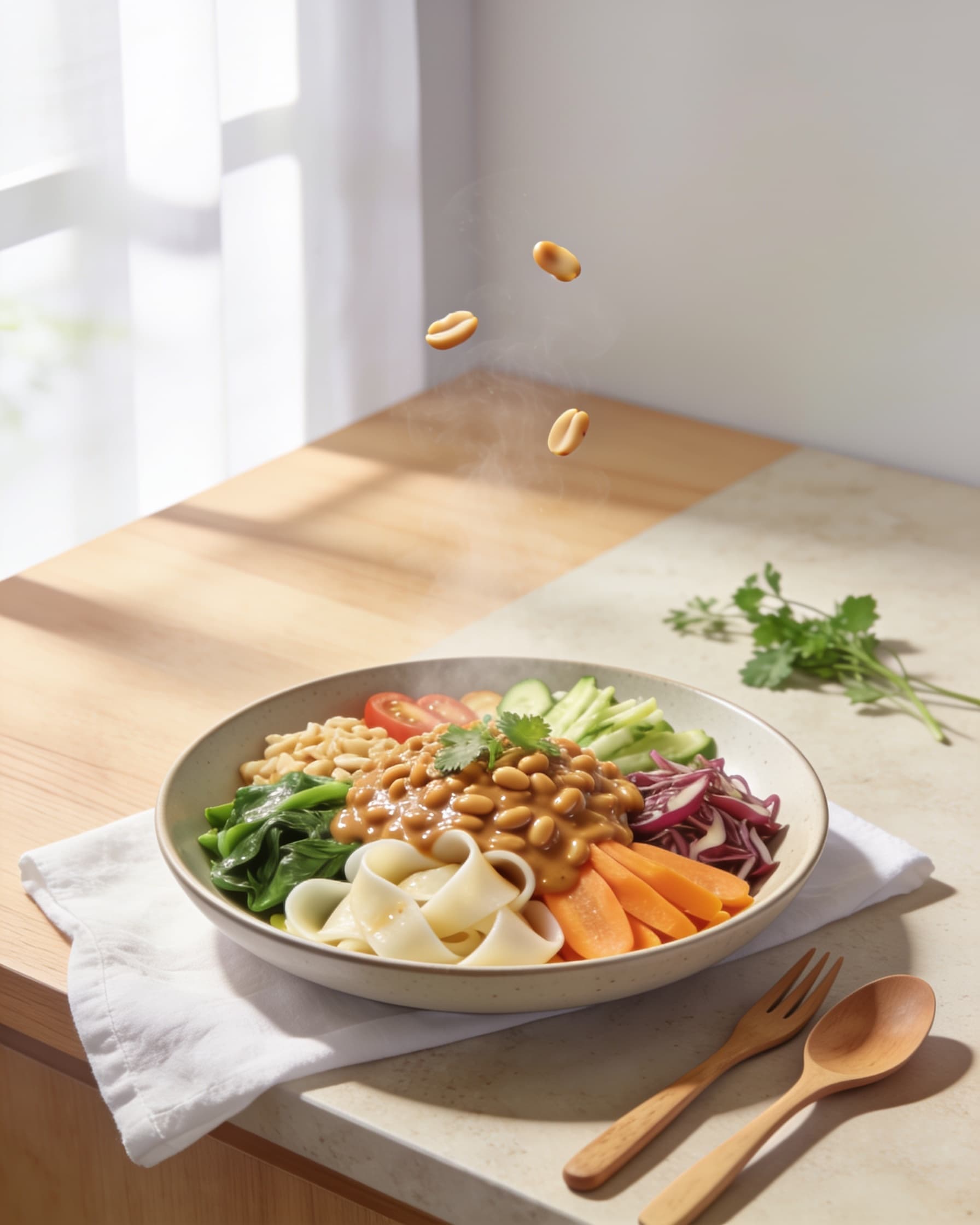 Peanut-Rich Gado-Gado Plate