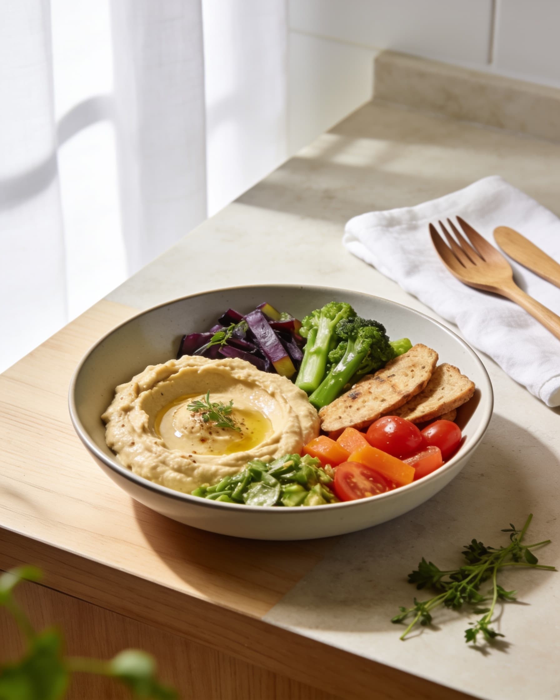 Hummus & Veg Plate (vegan)
