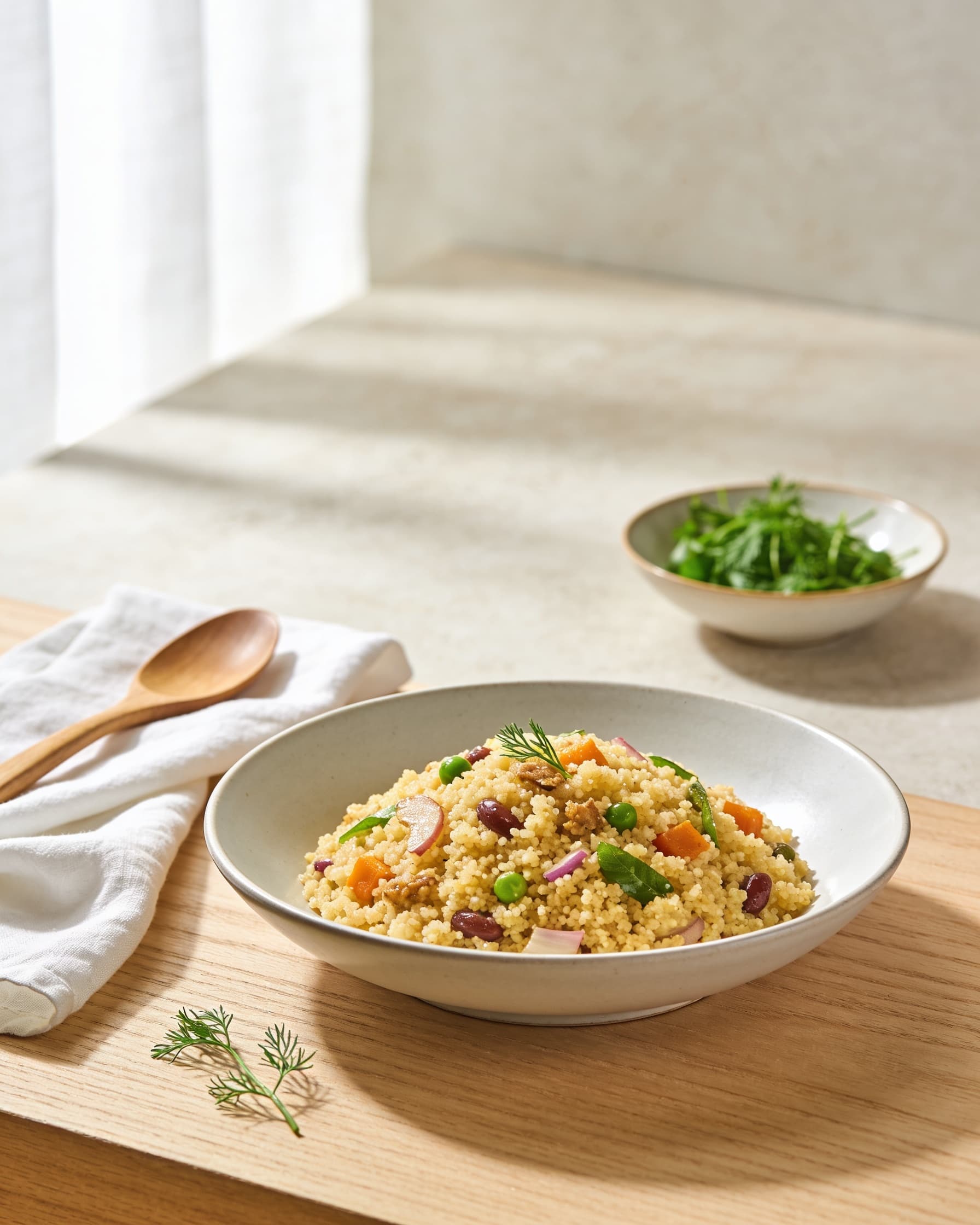 Upma (semolina breakfast)
