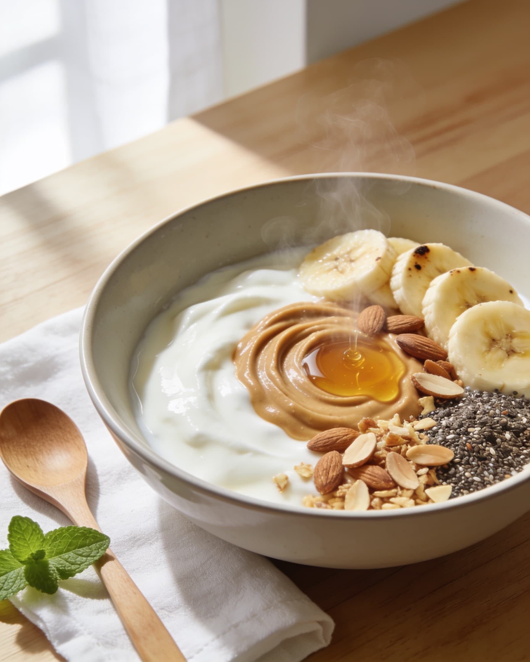 Banana-PB Protein Yogurt Bowl