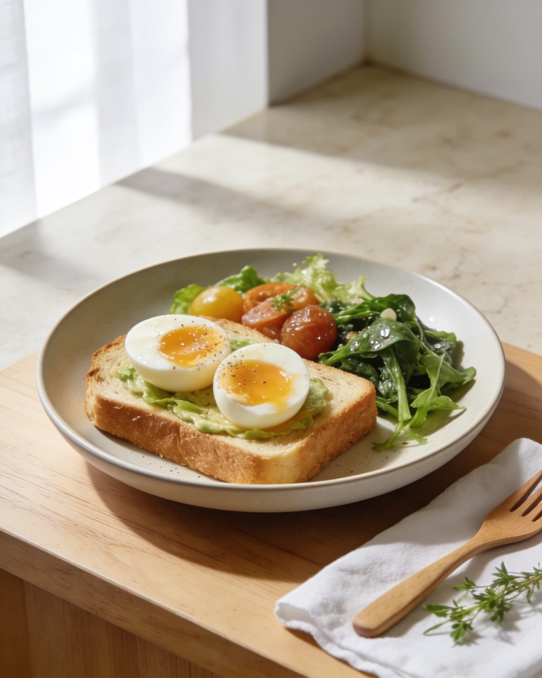 Half-Boiled Eggs & Toast Set