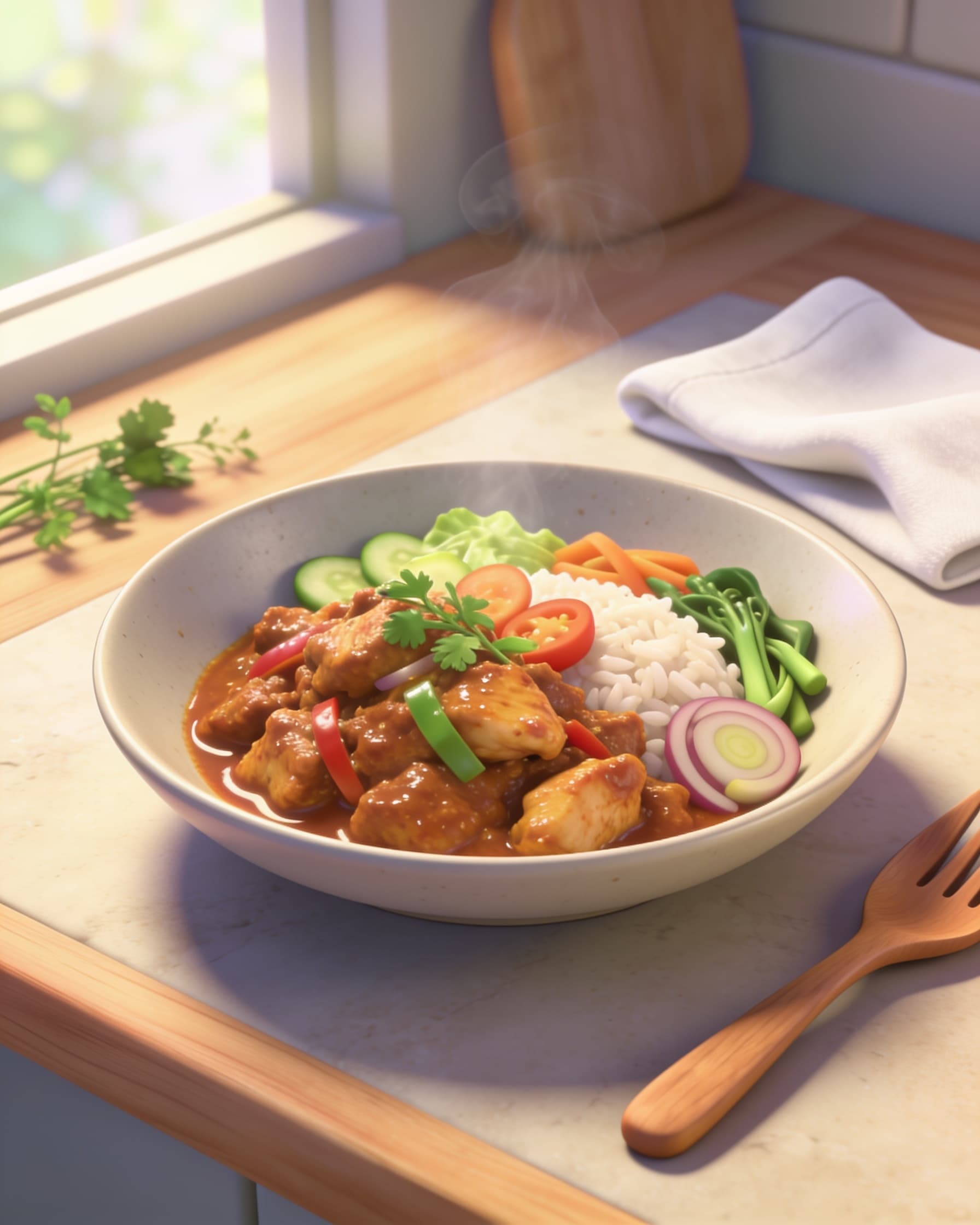 Rendang Ayam (express, lean)