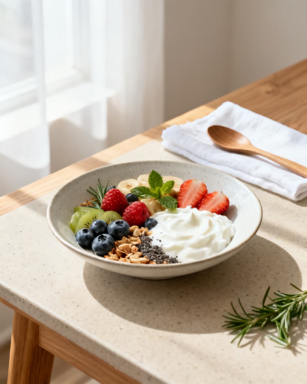 Greek Yogurt Berry Bowl