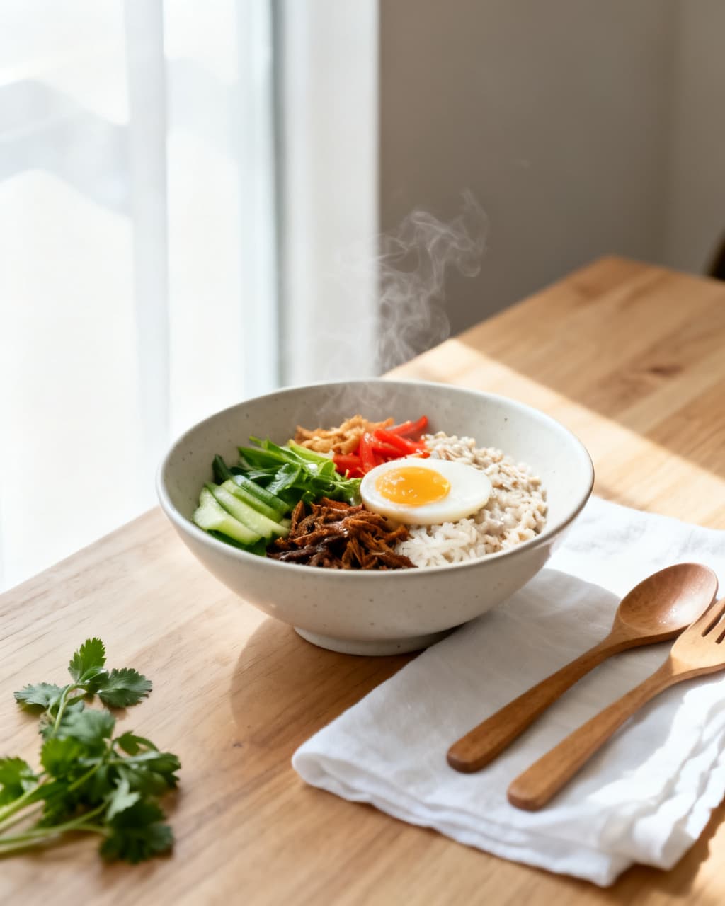 Oatmeal Nasi Lemak Bowl